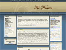 Tablet Screenshot of ficwriters.com